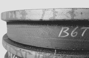 Obręcz tramwajowa przed obróbką mechaniczną